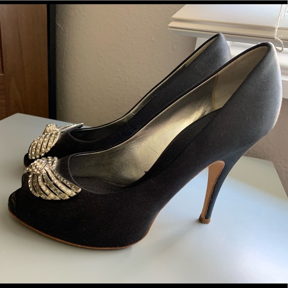 - Giuseppe Zanotti satin open toe pump - Picture 4 of 6